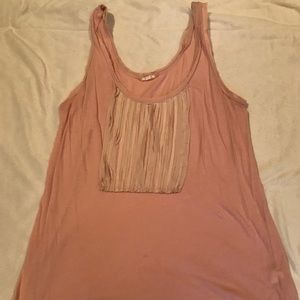 Pink jcrew tank with detailing